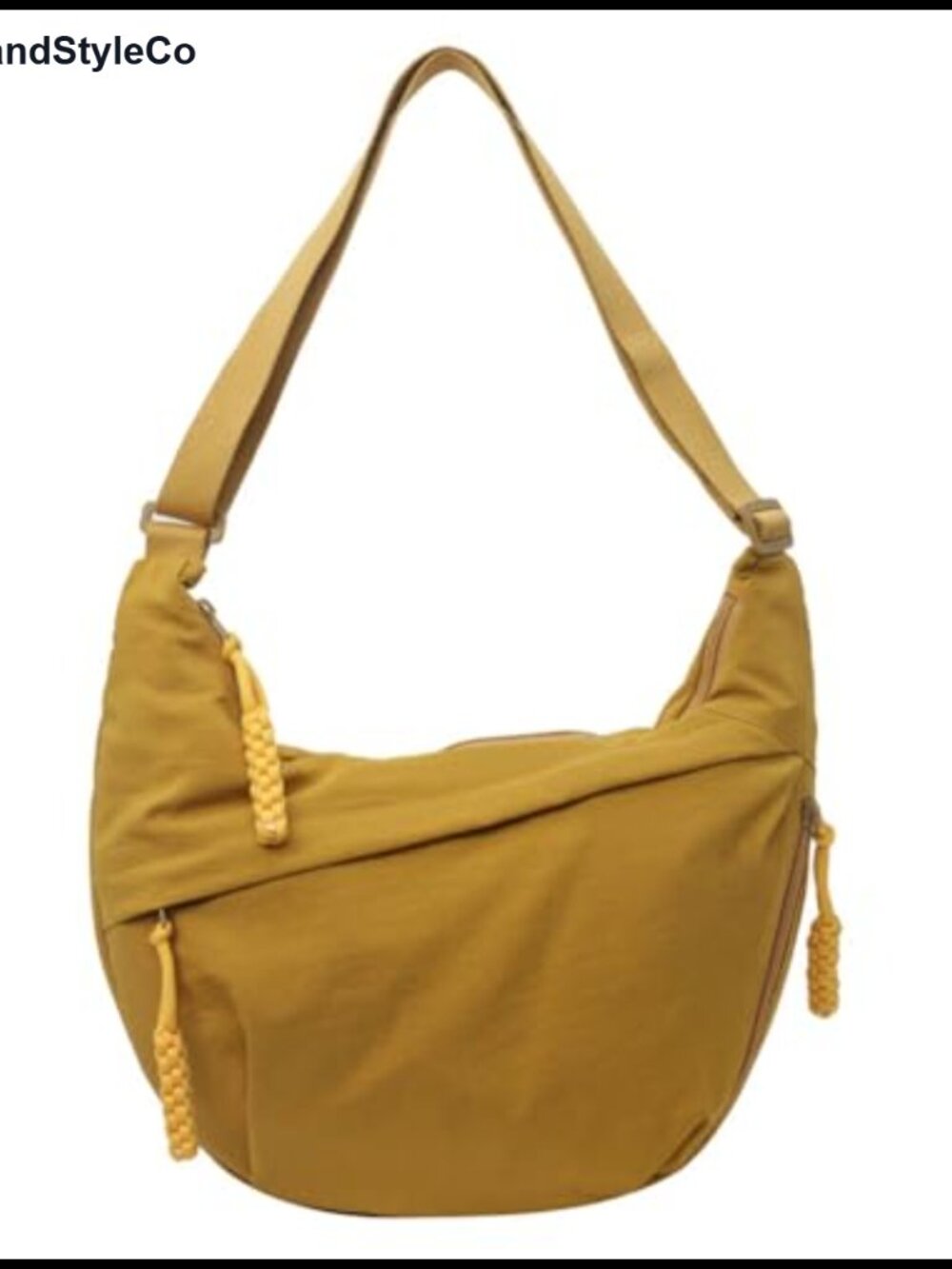 Waterproof Nylon Canvas Dumpling Hobo Bag Crossbody Purse